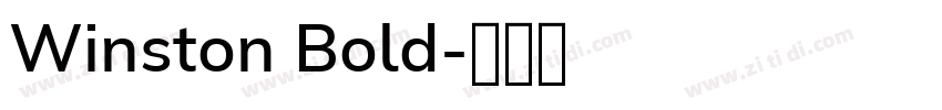 Winston Bold字体转换